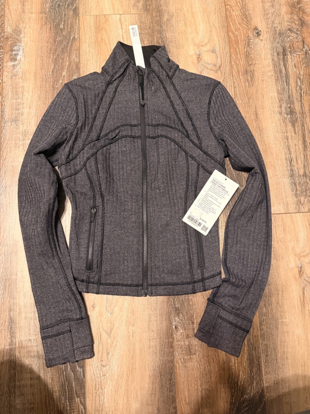 lululemon athletica Heathered Charcoal Gray Zip Jacket